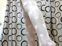 I feel so sexy in this teen pantyhose