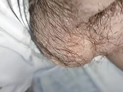 The dick has already ejaculated sperm