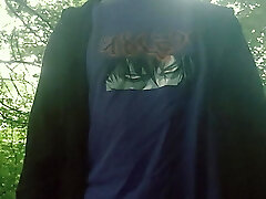 Jerking off in the park