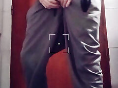 Shy young student tries to masturbate for the first time.