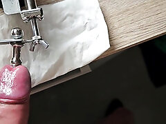 extreme cocksounding and urethra stretch with machine Part 3