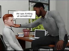 Apprentice working hard at law firm.