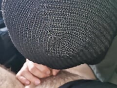 Virgin straight boy sucks daddy's big dick in the car and eats his hot cum!