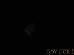 BoyForSale Virgin submissive stripped and milked by Legrand Wolf