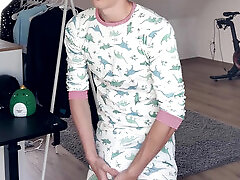 boy gets horny in his cute abdl pajamas