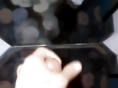 I'm jerking off in front of a mirror in my hotel room in Hamburg Altona