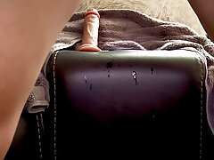 Big dildo makes me cum even more