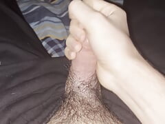 Jerk off hairy white cock