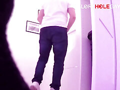 22-year-old Twink Cums on My Tongue at the Gloryhole - and I Swallowed It All