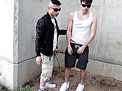 Bareback Fuck Marathon with My Gay Bitch - 6 Loads of Cum Deep in His Ass, Part 5 - Hot Outdoor Fuck Under the Highway Bridge