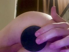 Twink fucking ass with various toys