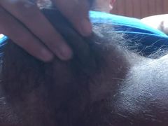 Exploring my body in the cabin before anyone arrives...