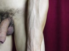 a very hot stud trains naked and sexy veins are visible all over the hot body who wants to suck his delicious big cock